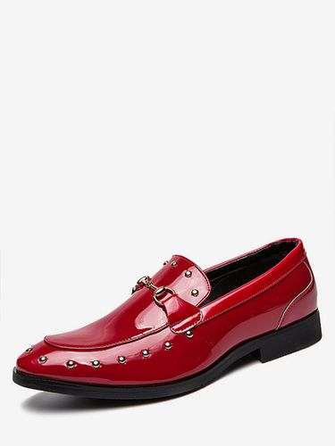 Scarpe eleganti da uomo Fantastiche scarpe in pelle PU slip-on con punta tonda - milanoo.com - Modalova