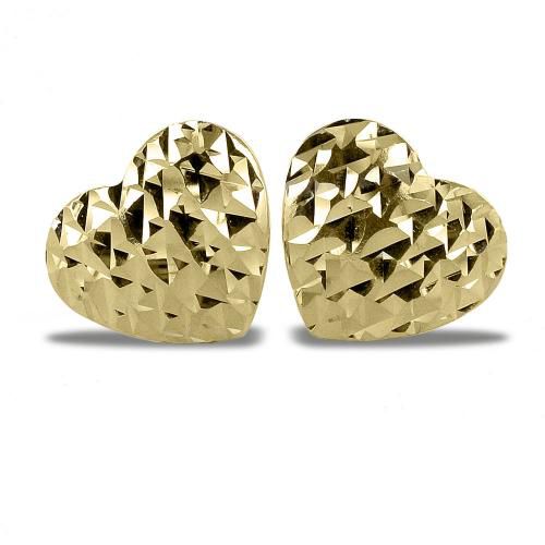 Orecchini cuore in oro giallo - cappagli gioielli - Modalova