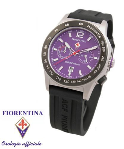 Orologio ufficiale fiorentina calcio viola con cronografo - cappagli gioielli - Modalova