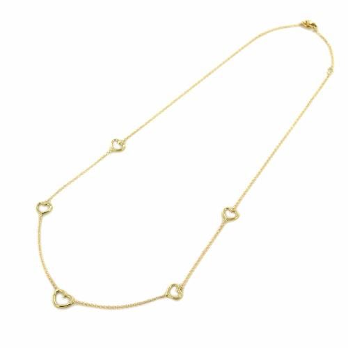 Collana con cuori traforati in oro giallo - cappagli gioielli - Modalova