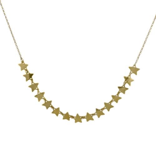 Collana in oro giallo con charms stella - cappagli gioielli - Modalova