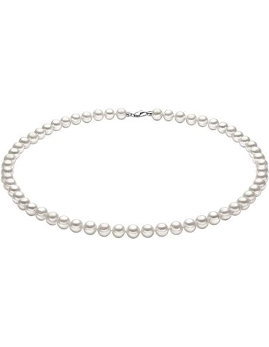 Collana GIOIELLI di perle ed oro bianco FWQ102 - Comete - Modalova