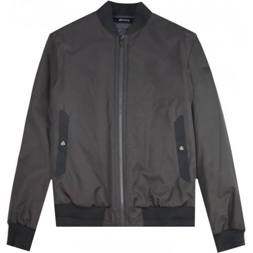 Men's Cotton Zipped-Up Bomber Jacket - S - Z Zegna - Modalova