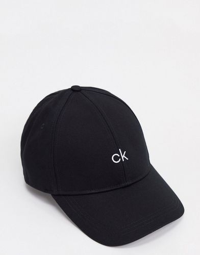 Cappello con visiera nero con logo al centro - Calvin Klein - Modalova