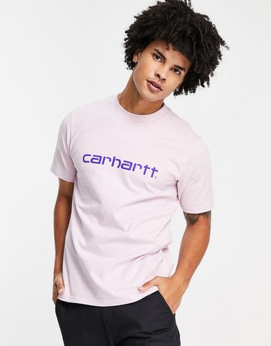 T-shirt rosa con scritta - Carhartt WIP - Modalova