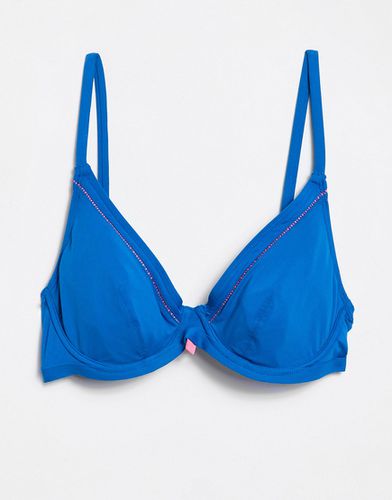 Echo - Top bikini con ferretto blu-Blu navy - Cherry Beach - Modalova