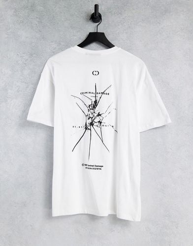 Smash - T-shirt bianca - Criminal Damage - Modalova