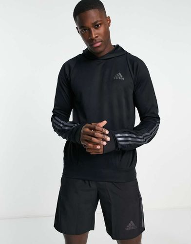 Adidas - Run Icons - Felpa con cappuccio da running nera-Nero - adidas performance - Modalova