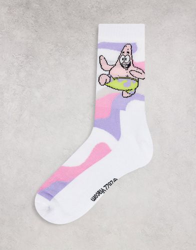 Calzini sportivi con SpongeBob e stampa ondulata rosa - ASOS DESIGN - Modalova