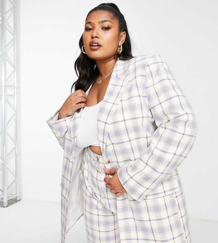 ASOS DESIGN Curve - Mix & Match - Blazer da abito maschile slim a quadri - ASOS Curve - Modalova