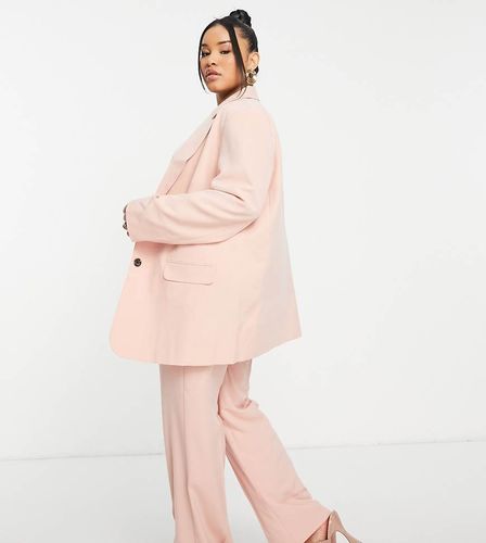 ASOS DESIGN Curve - Mix & Match - Blazer da abito maschile slim color cipria - ASOS Curve - Modalova