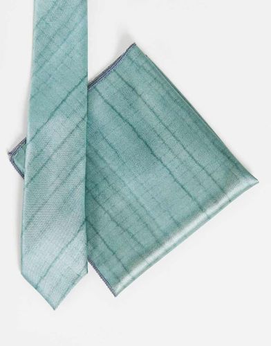 Set con cravatta e fazzoletto da taschino verde - Bolongaro Trevor - Modalova