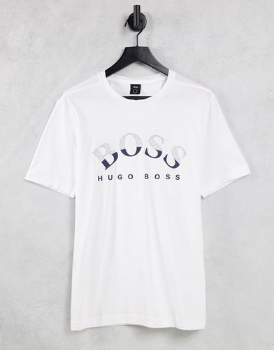 Tee 1 - T-shirt bianca con logo grande - BOSS Athleisure - Modalova