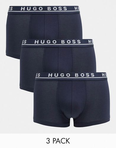 Confezione da 3 paia di boxer aderenti blu navy - BOSS Bodywear - Modalova