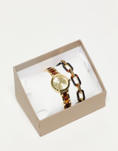 Set regalo con orologio e bracciale tartarugati - Bellfield - Modalova