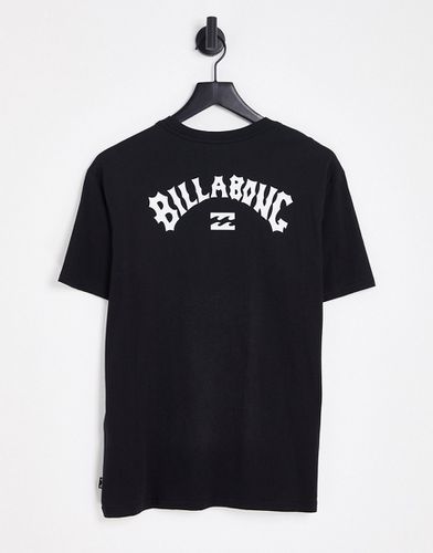 Arch Wave - T-shirt nera-Nero - Billabong - Modalova