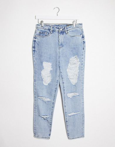 Jeans dritti effetto invecchiato azzurri - BLANK NYC - Modalova