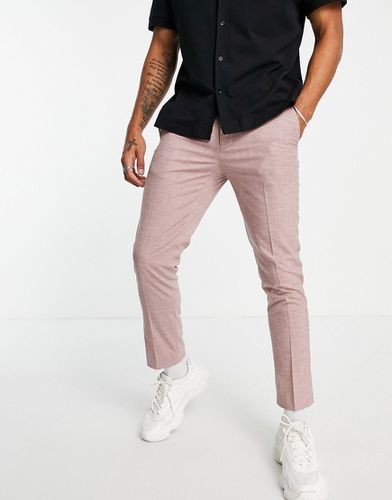 Burton - Pantaloni da abito skinny rosa pallido - Burton Menswear - Modalova