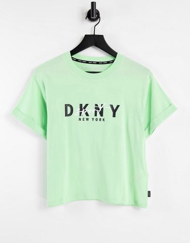 DKNY - T-shirt verde menta con logo - DKNY - Modalova