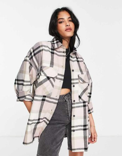 Camicia multitasche rosa a quadri - Dr Denim - Modalova