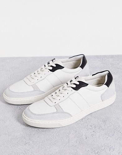 London - Tebb - Sneakers in pelle bianca-Bianco - Dune - Modalova