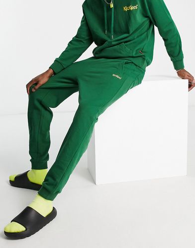 Core - Joggers verdi con logo ricamato-Verde - Kickers - Modalova