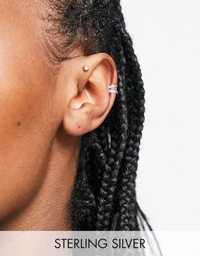 Orecchino ear cuff doppio in argento sterling - Kingsley Ryan - Modalova