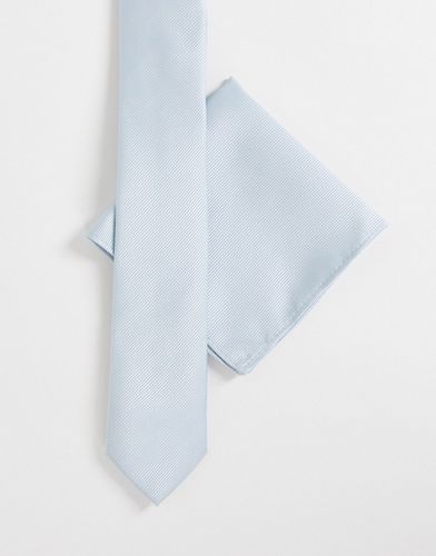 Fazzoletto da taschino e cravatta blu - Harry Brown - Modalova
