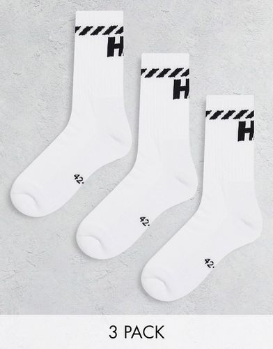 Confezione da 3 paia di calzini sportivi bianchi-Bianco - Helly Hansen - Modalova