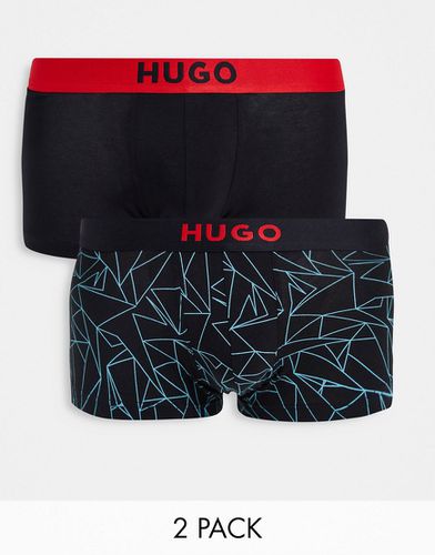 HUGO - Brother - Confezione da 2 paia di boxer aderenti neri-Nero - HUGO Bodywear - Modalova