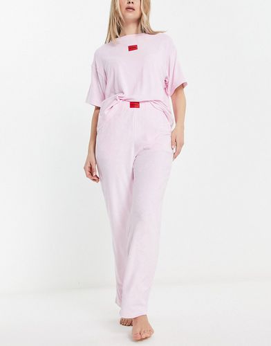 HUGO - Completo da casa comodo rosa con logo - HUGO Bodywear - Modalova
