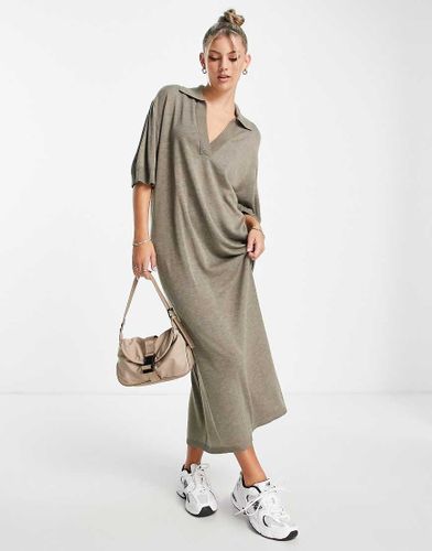 InWear - Klio - Vestito midi in maglia leggera color avena-Bianco - In Wear - Modalova