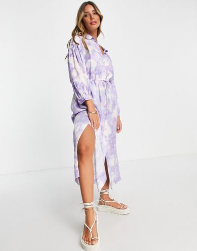 InWear - Vestito camicia svolazzante lilla con stampa grafica-Multicolore - In Wear - Modalova