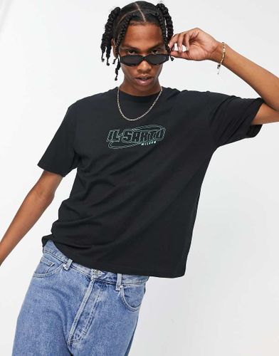 Racer - T-shirt nera con logo-Nero - Il Sarto - Modalova
