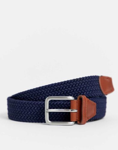 Cintura intessuta blu navy con fibbia - Jack & Jones - Modalova