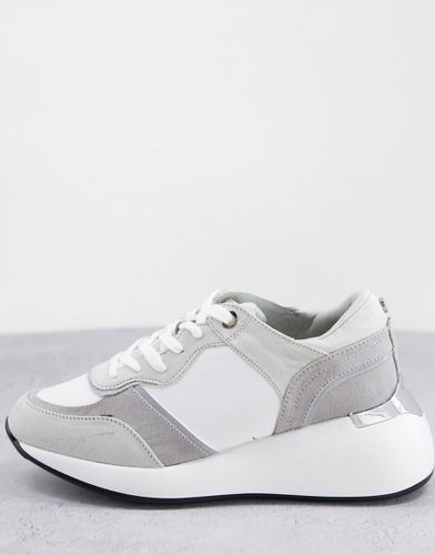 Sneakers da corsa chunky mix grigio - London Rebel - Modalova