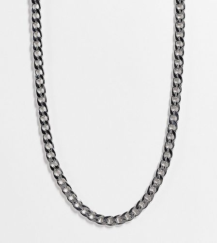 Collana a catena da 9 mm in acciaio inox color argento - LOST SOULS - Modalova