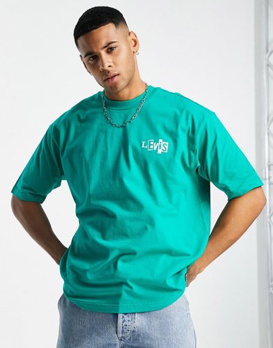 Levi's - T-shirt stile skate verde con logo piccolo - LEVIS SKATEBOARDING - Modalova