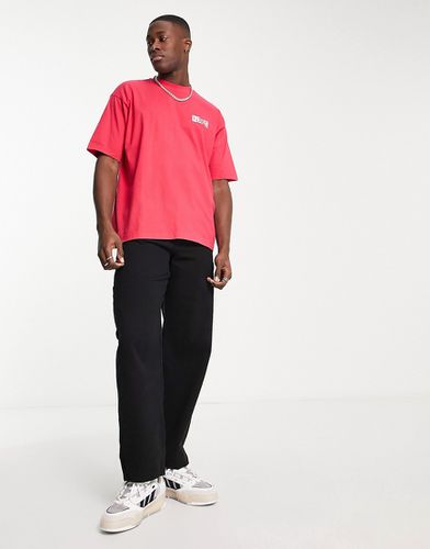 Levi's - T-shirt stile skate rosa scuro con logo piccolo-Rosso - LEVIS SKATEBOARDING - Modalova