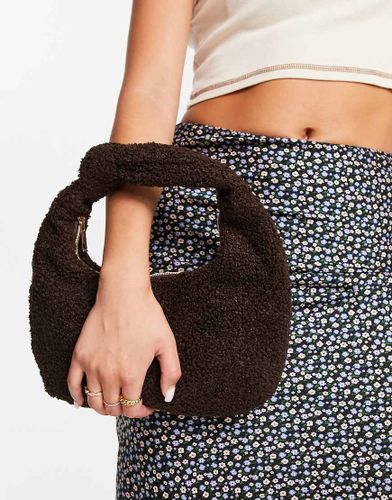 Borsa a mano marrone scuro con nodo - SVNX - Modalova