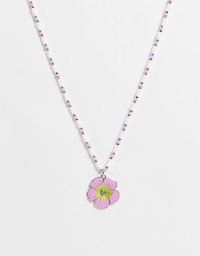 Inspired - Collana con fiore-Multicolore - Reclaimed Vintage - Modalova