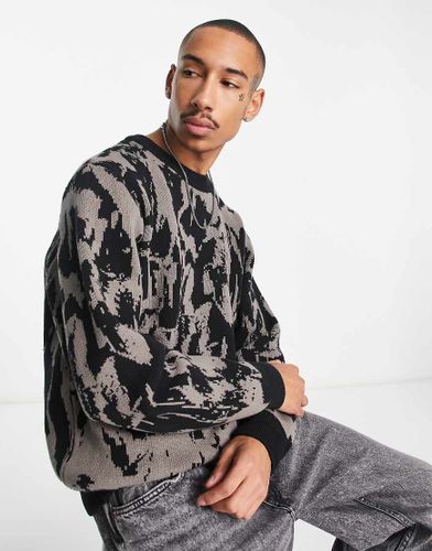 Johan - Maglione verde con stampa jacquard - Weekday - Modalova