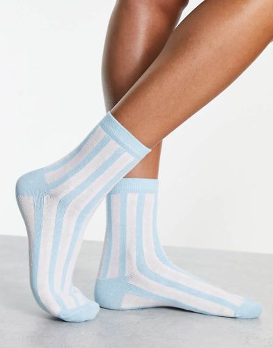 Calzini a righe verticali blu - Topshop - Modalova