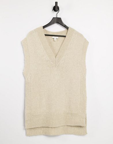 Maglione senza maniche lavorato a maglia, colore beige-Neutro - Topshop - Modalova