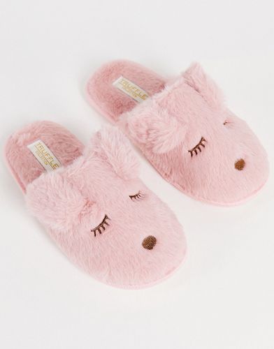 Pantofole modello coniglietto rosa - Truffle Collection - Modalova