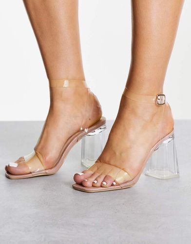 Sandali con tacco trasparente-Neutro - Truffle Collection - Modalova