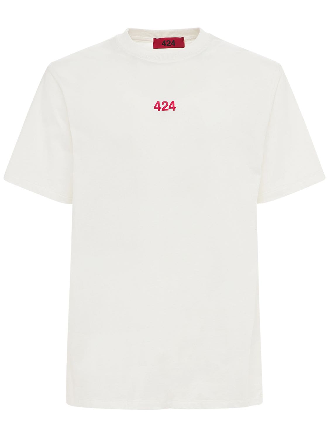 T-shirt In Cotone Con Logo - 424 - Modalova