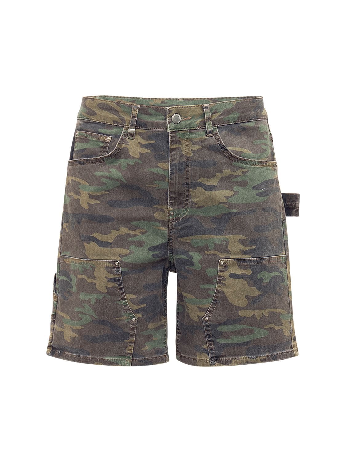 Shorts In Cotone Camouflage - FLANEUR HOMME - Modalova