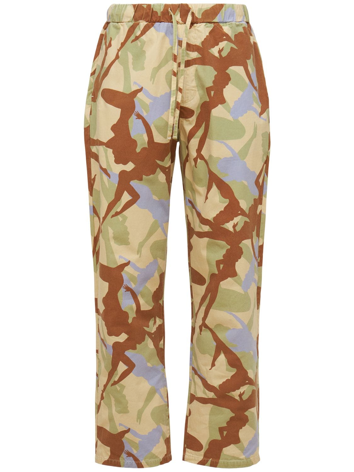 Pantaloni In Cotone Camouflage - A NEW BRAND - Modalova