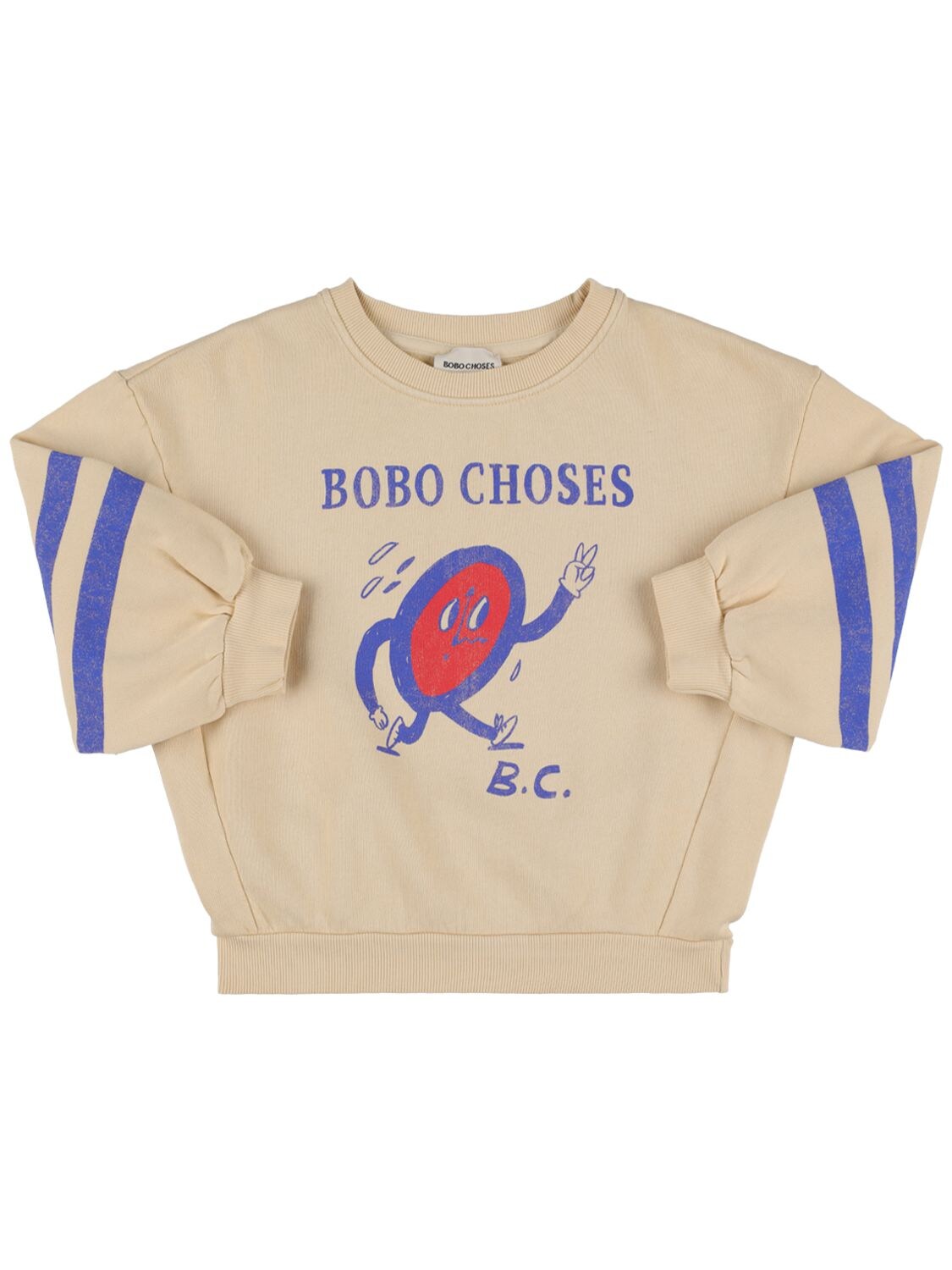 Rubberized Organic Cotton Sweatshirt - BOBO CHOSES - Modalova
